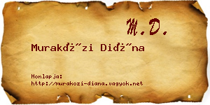 Muraközi Diána névjegykártya