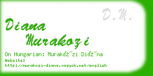 diana murakozi business card